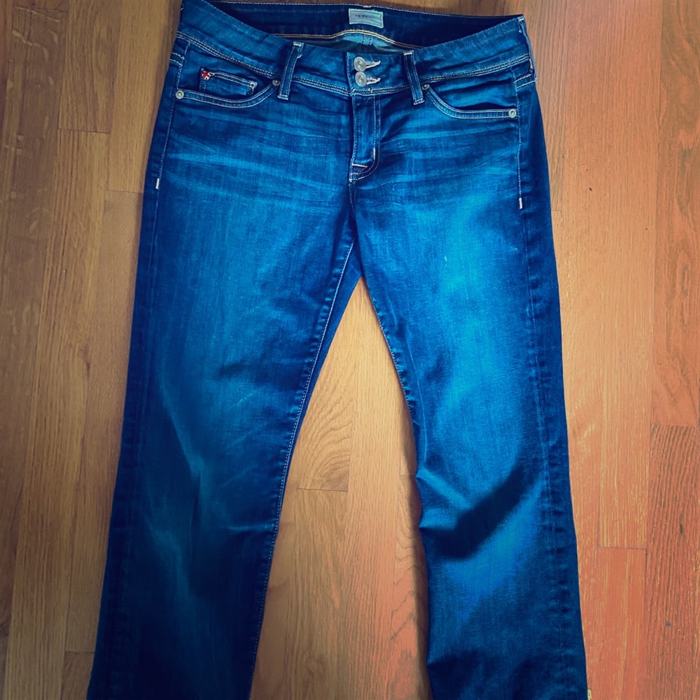 Hudson Ginny Crop Straight with Cuff Jeans